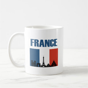 Frankreich Reisen - Paris City Skyline Französisch Kaffeetasse