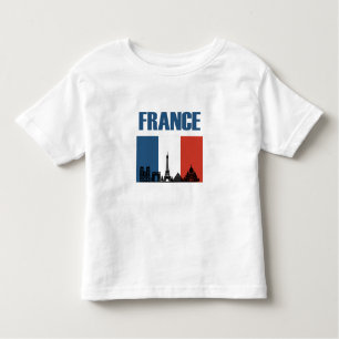Frankreich Reisen - Paris City Skyline Französisch Kleinkind T-shirt