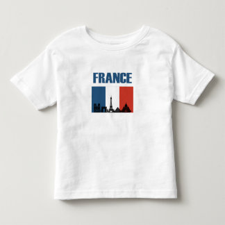Frankreich Reisen - Paris City Skyline Französisch Kleinkind T-shirt