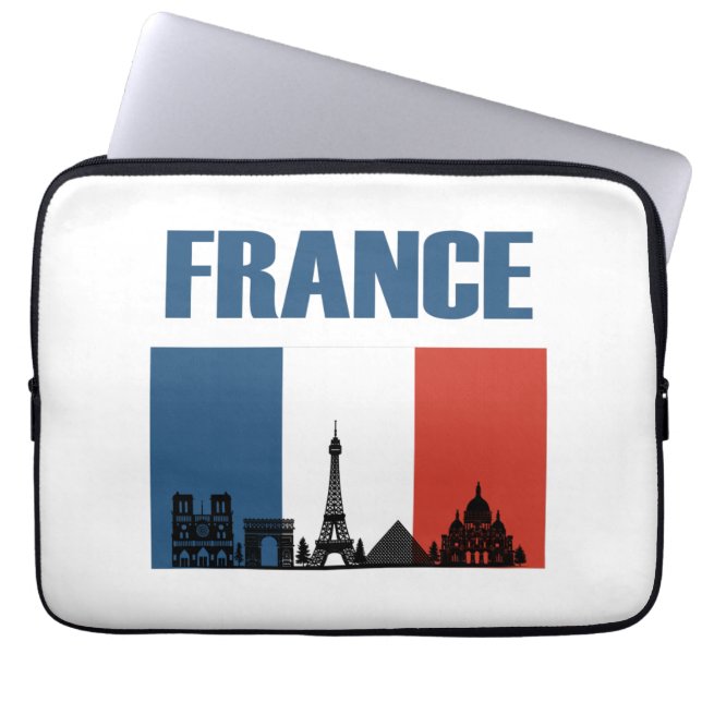 Frankreich Reisen - Paris City Skyline Französisch Laptopschutzhülle (Vorderseite)