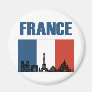 Frankreich Reisen - Paris City Skyline Französisch Magnet