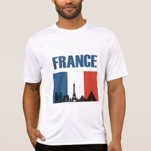 Frankreich Reisen - Paris City Skyline Französisch T-Shirt