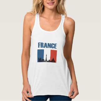 Frankreich Reisen - Paris City Skyline Französisch Tank Top