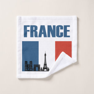Frankreich Reisen - Paris City Skyline Französisch Waschlappen