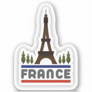 Frankreich Reisen Vinyl Sticker
