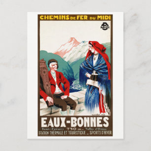 Frankreich Restauriertes Vintage-Reiseposter Postkarte