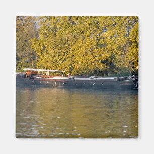 Frankreich, Rhone, bei Avignon, Lastkahn entlang Magnet