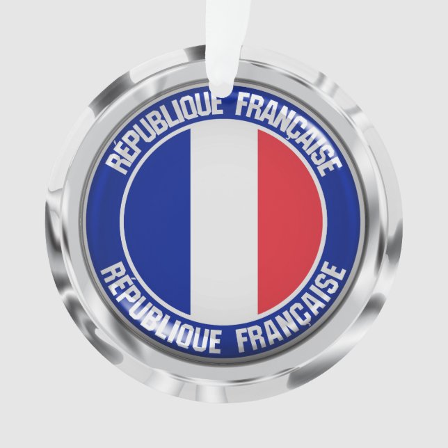 Frankreich Runde Emblem Ornament (Vorderseite)