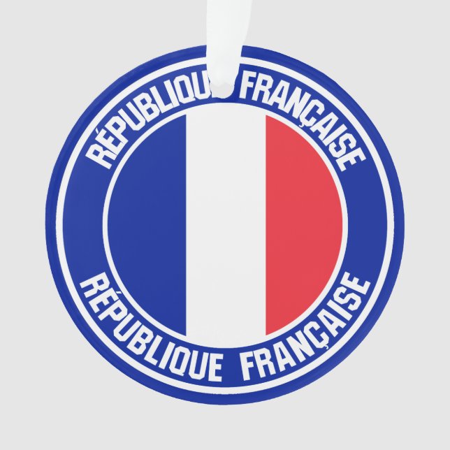 Frankreich Runde Emblem Ornament (Vorderseite)