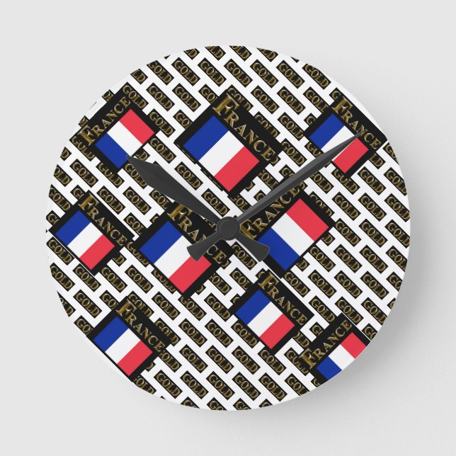 FRANKREICH        RUNDE WANDUHR (Vorderseite)