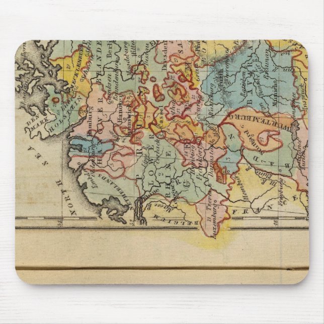 Frankreich, Schweiz, Deutschland Mousepad (Vorne)