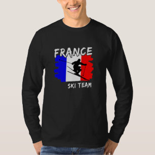 Frankreich Ski T - Shirt