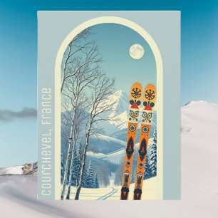 Frankreich Skiurlaub Postcard Postkarte