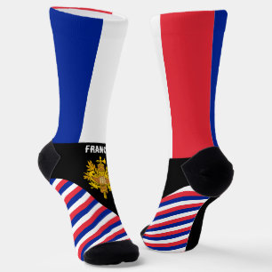 Frankreich Socken, französische Flagge Farben / Sp Socken