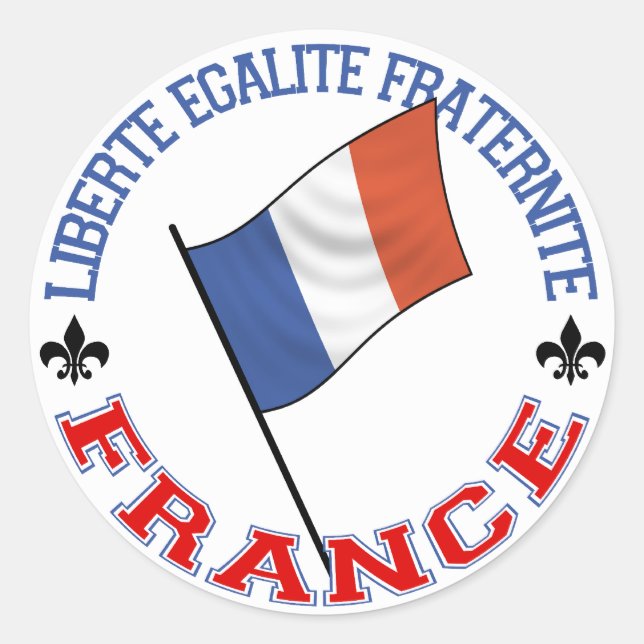 Frankreich Sticker (Vorderseite)