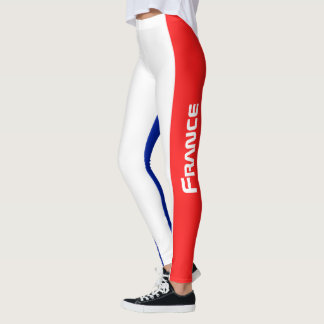 Frankreich - Stil der nationalen Flagge Leggings
