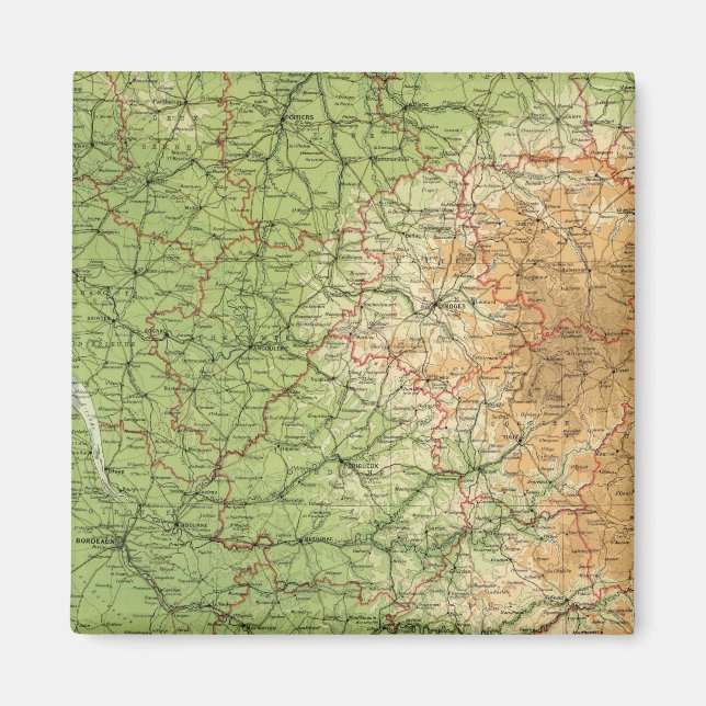 Frankreich Südwestteil Bordeaux Magnet (Vorne)