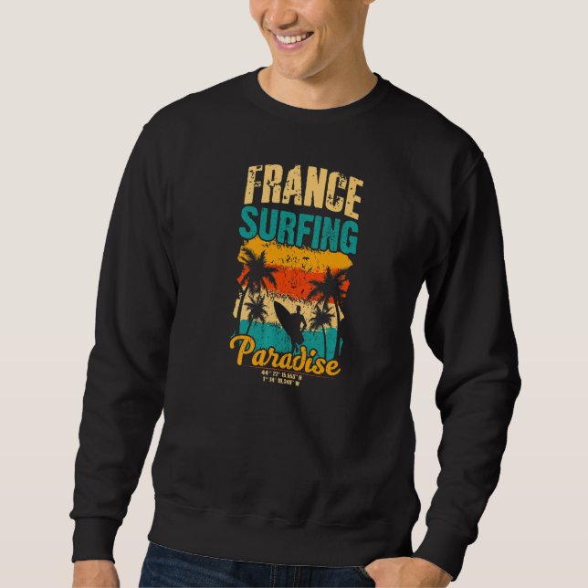 Frankreich Surfprämie Sweatshirt (Vorderseite)