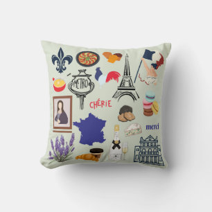Frankreich Symbole Kissen