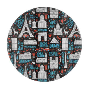 Frankreich  Symbolmuster Schneidebrett