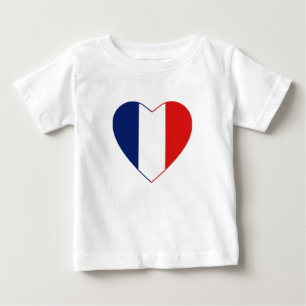 Frankreich T - Shirt "Flag Herz"