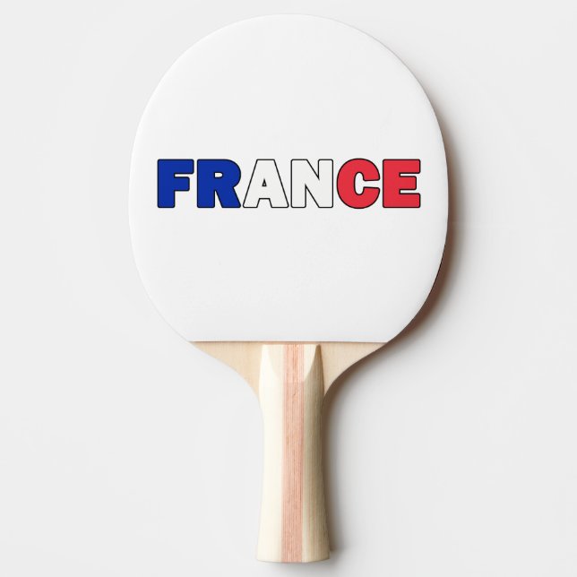 Frankreich Tischtennis Schläger (Vorderseite)