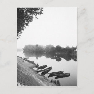FRANKREICH, Touraine, Die Loire: CHINON Boote entl Postkarte