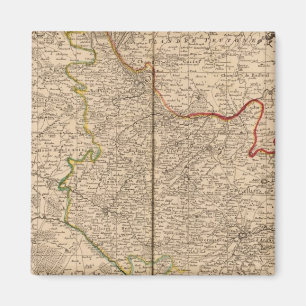 Frankreich und Belgien Magnet