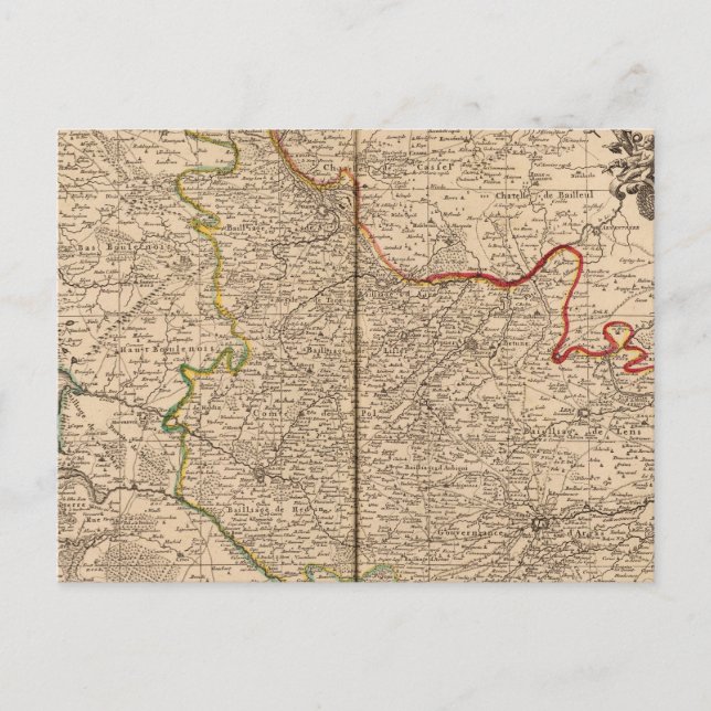 Frankreich und Belgien Postkarte (Vorderseite)
