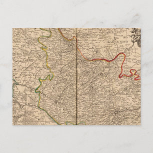 Frankreich und Belgien Postkarte