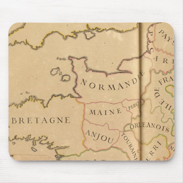 Frankreich und Departements Mousepad (Vorne)