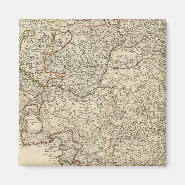 Frankreich und Europa Magnet (Vorne)