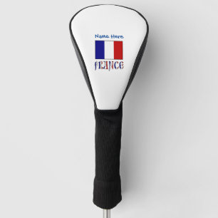 Frankreich und französische Flagge Blau Personalis Golf Headcover