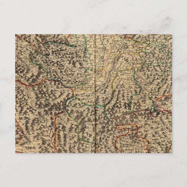 Frankreich und Italien Postkarte (Vorderseite)