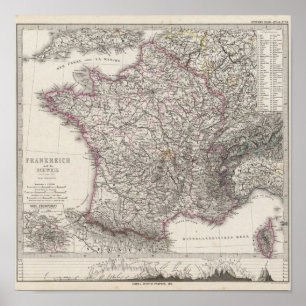 Frankreich und Schweiz Poster