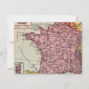 Frankreich Vintage-Karte Postkarte