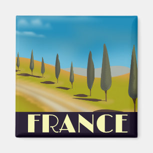 Frankreich Vintage-Reiseposter Magnet