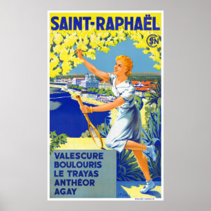 Frankreich Vintage Travel Poster wiederhergestellt