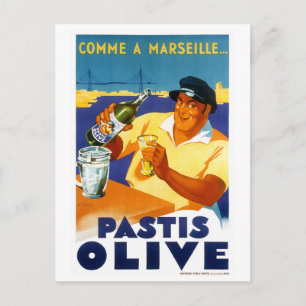 Frankreich Vintage Travel Poster wiederhergestellt Postkarte