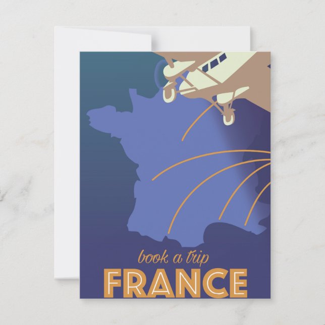 Frankreich Vintages Reiseplakat (Vorderseite)