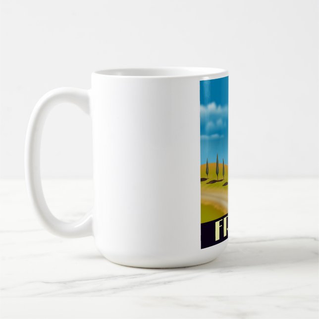 Frankreich Vintages Reiseplakat Kaffeetasse (Links)