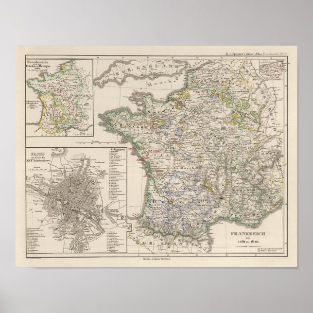 Frankreich von 1461 bis 1610 poster (Vorne)