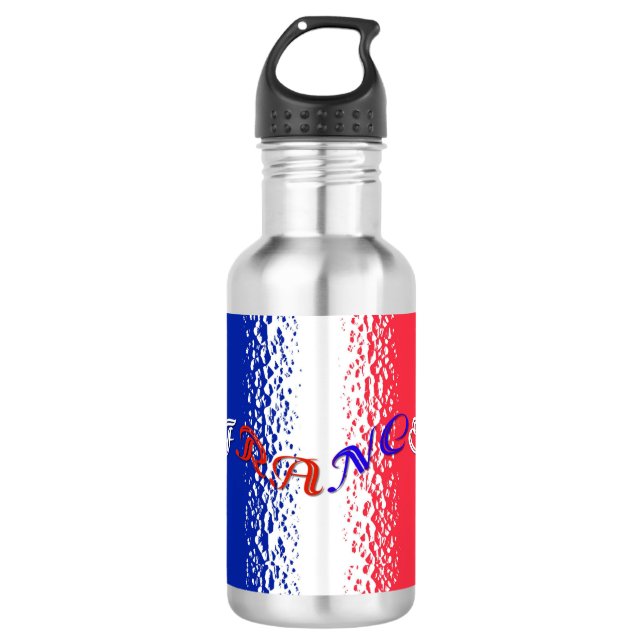 Frankreich Wasserflasche Edelstahlflasche (Vorderseite)