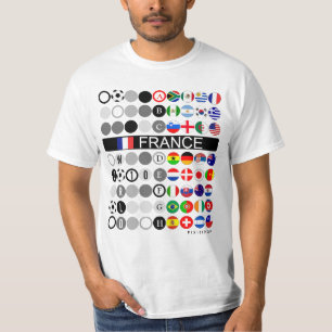 Frankreich Weltmeisterschaft 2010 Gruppe A Indikie T-Shirt