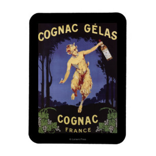 FrankreichCognac Gelas WerbeplakatFrankreich Magnet