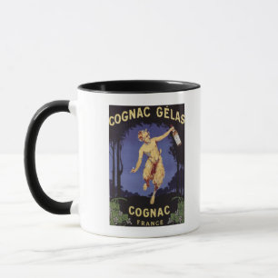 FrankreichCognac Gelas WerbeplakatFrankreich Tasse