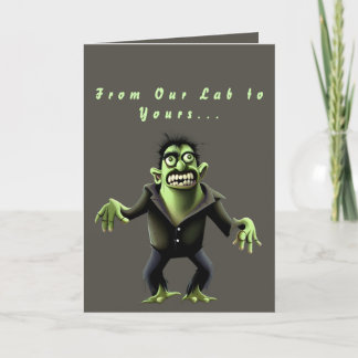Franks albernes Monster - Lustiger Frankenstein-Mo Feiertagskarte