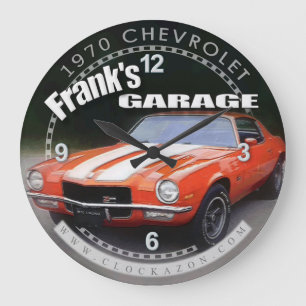 Franks Garage Camaro Wall Uhr