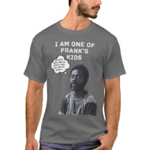 Franks Kinder dunkelgraues Shirt/weißer Text