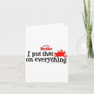 Frank's Redhot I Put That On Everything Hot Sauce  Karte